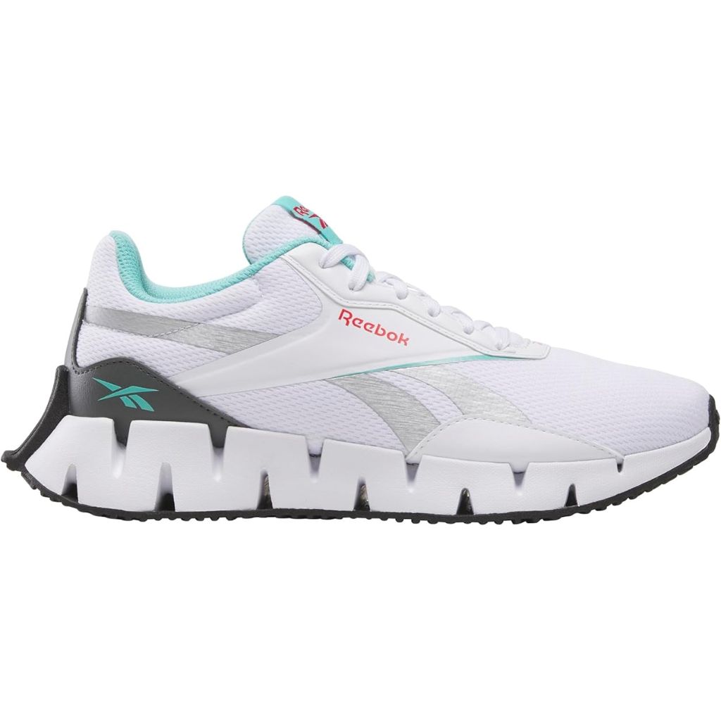 Reebok Women's Zig Dynamica Sneaker - White/Ai Aqua/Gray, Size 11