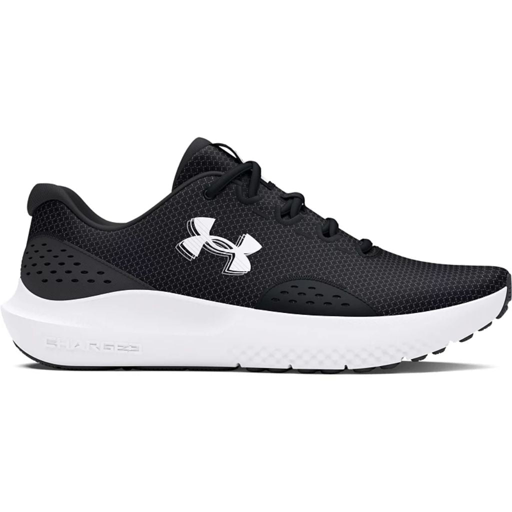 Under Armour Women's Surge 4 Running Shoes - Black/White, Size 10