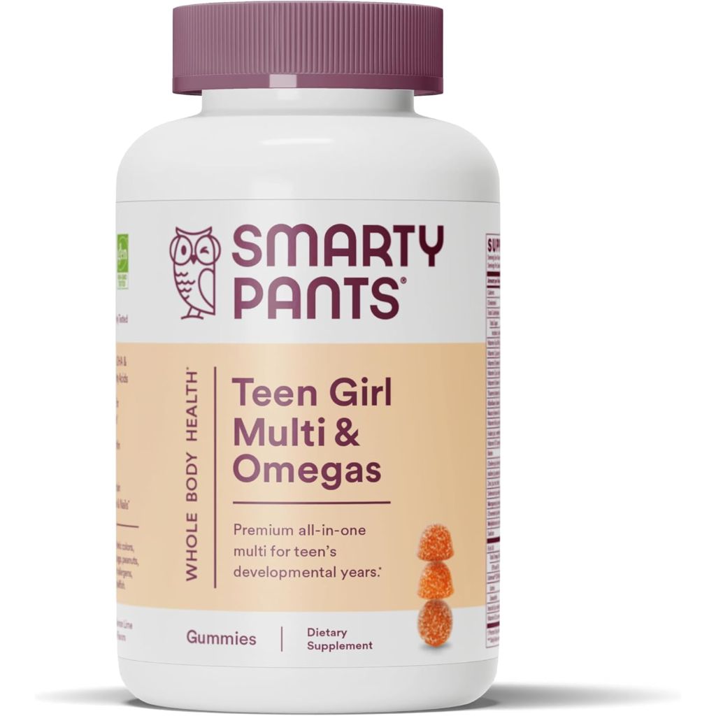SmartyPants Teen Girl Multivitamin w/Omega 3 Fish Oil (EPA/DHA) - 120 Gummies