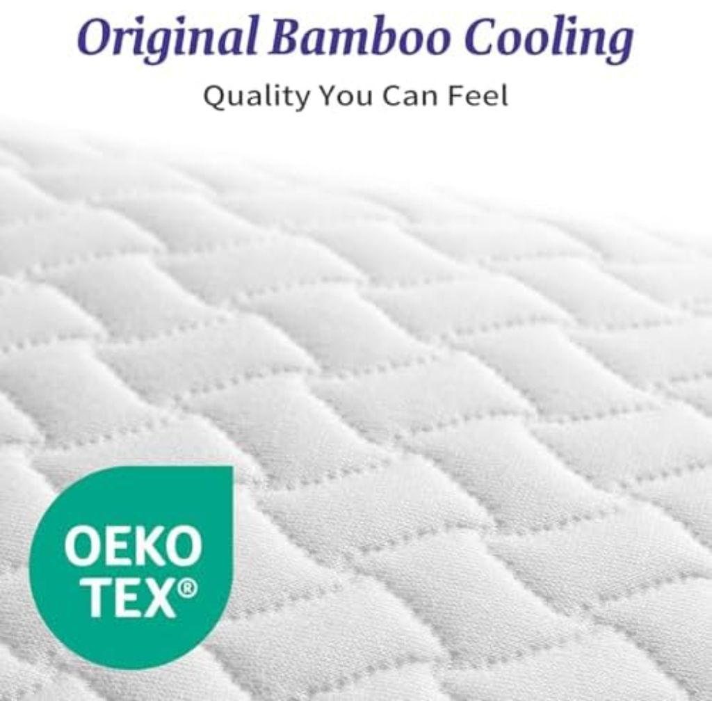 Ashena Adjustable Bed Pillows with Cooling Bamboo Cover - Queen, Set of 2