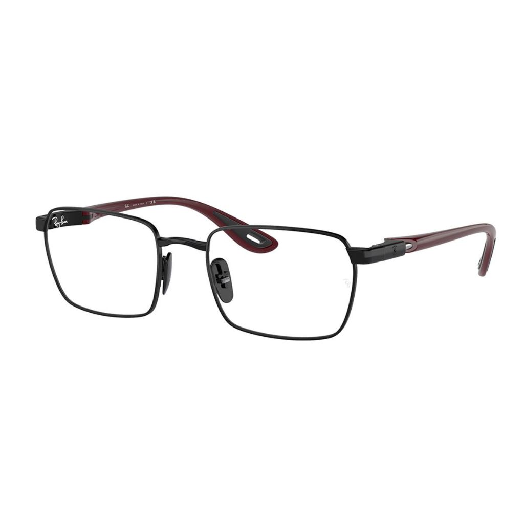 Ray-Ban Men's Ferrari RX6507M  F020 Eyewear Frames - Steel Black, 54mm