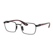 Ray-Ban Men's Ferrari RX6507M  F020 Eyewear Frames - Steel Black, 54mm