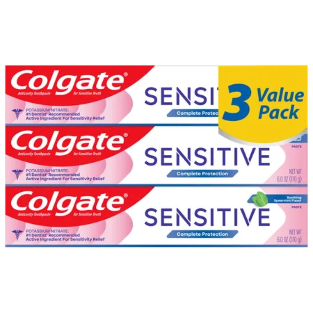 Colgate Sensitive Complete Protection Toothpaste  Mint  6 oz Tubes  3 Pack