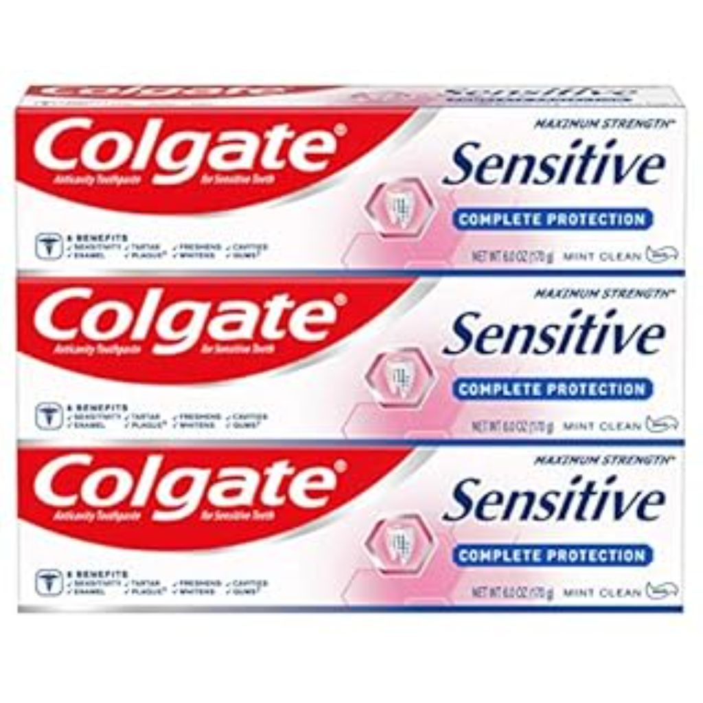 Colgate Sensitive Complete Protection Toothpaste  Mint  6 oz Tubes  3 Pack