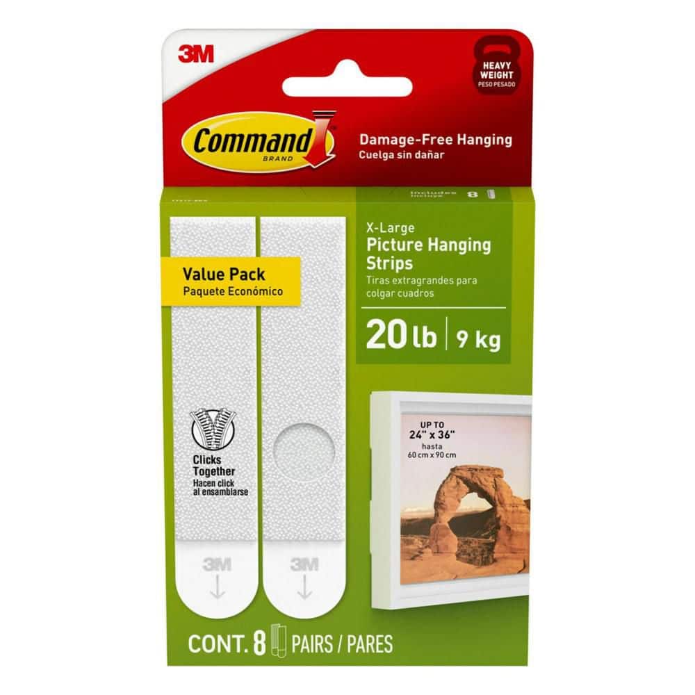 Command 20lb XL Heavyweight Picture Hangers - 8 Pairs