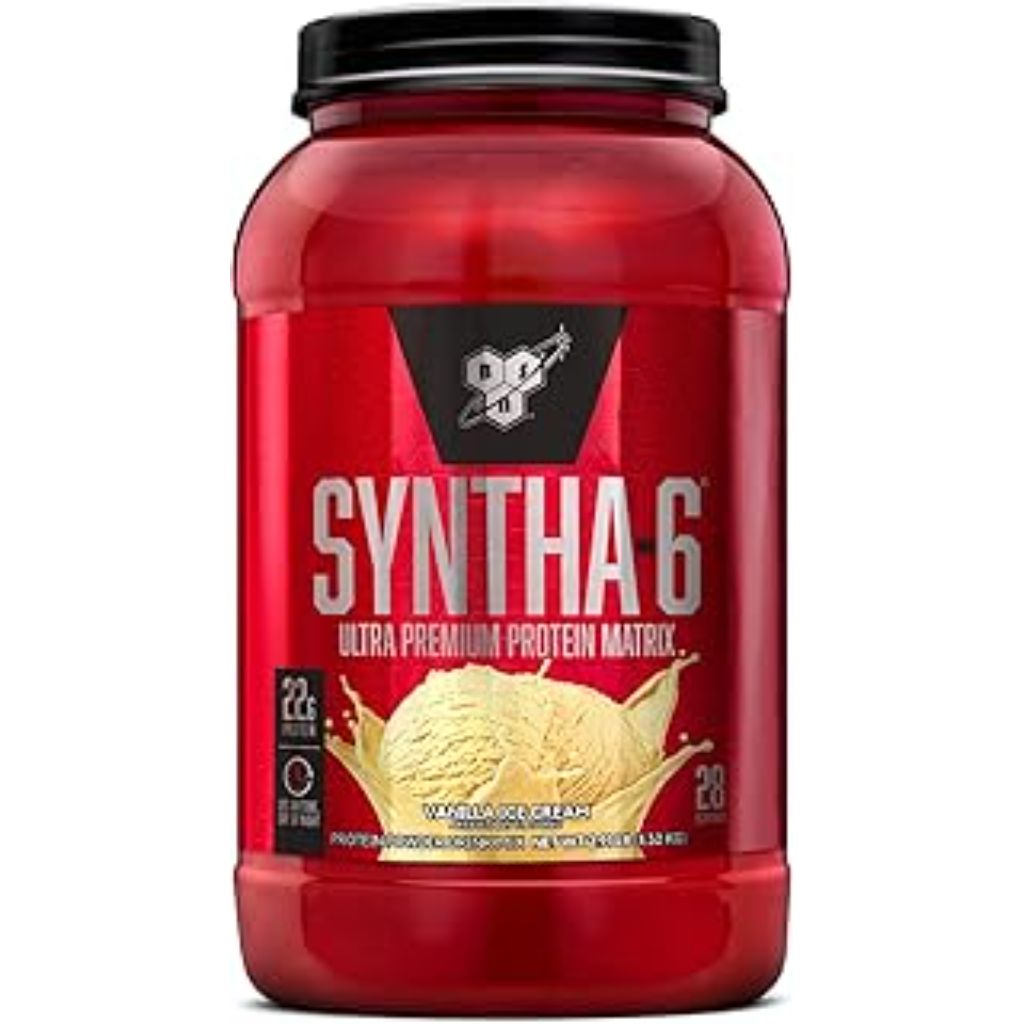 BSN Syntha-6 Ultra Premium Protein Powder - Vanilla Ice Cream, 2.91lb
