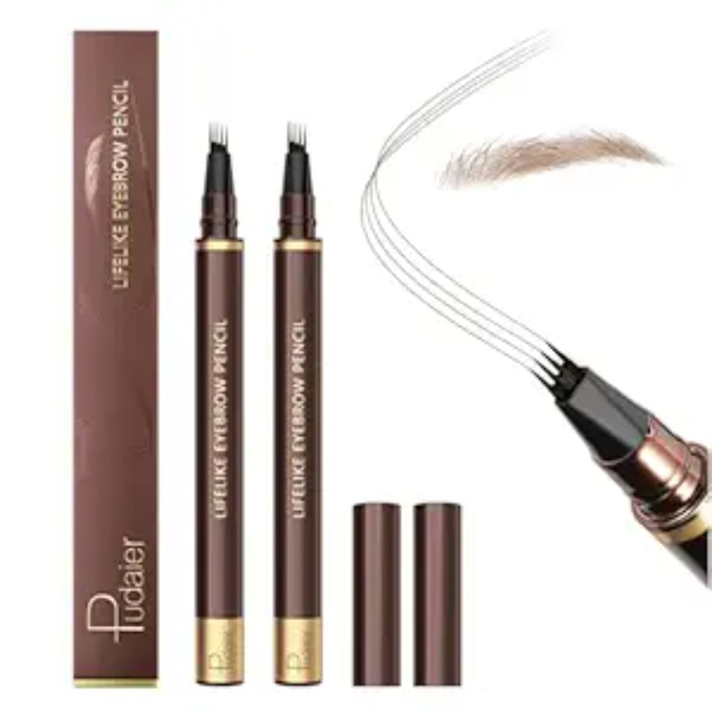2 Pack Eyebrow Pen, Waterproof Microblading Eyebrow Pencil,