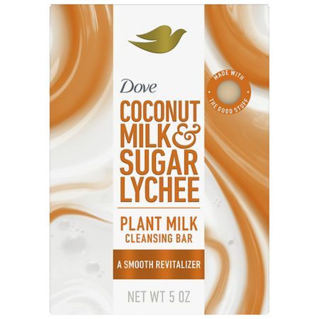 Dove Beauty Plant Based Bar Soap - Coconut Milk & Sugar Lychee, 5oz