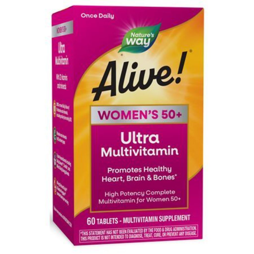 Nature's Way Alive! Women's 50+ Ultra Potency Complete Daily Multivitamin - 60 Tablets