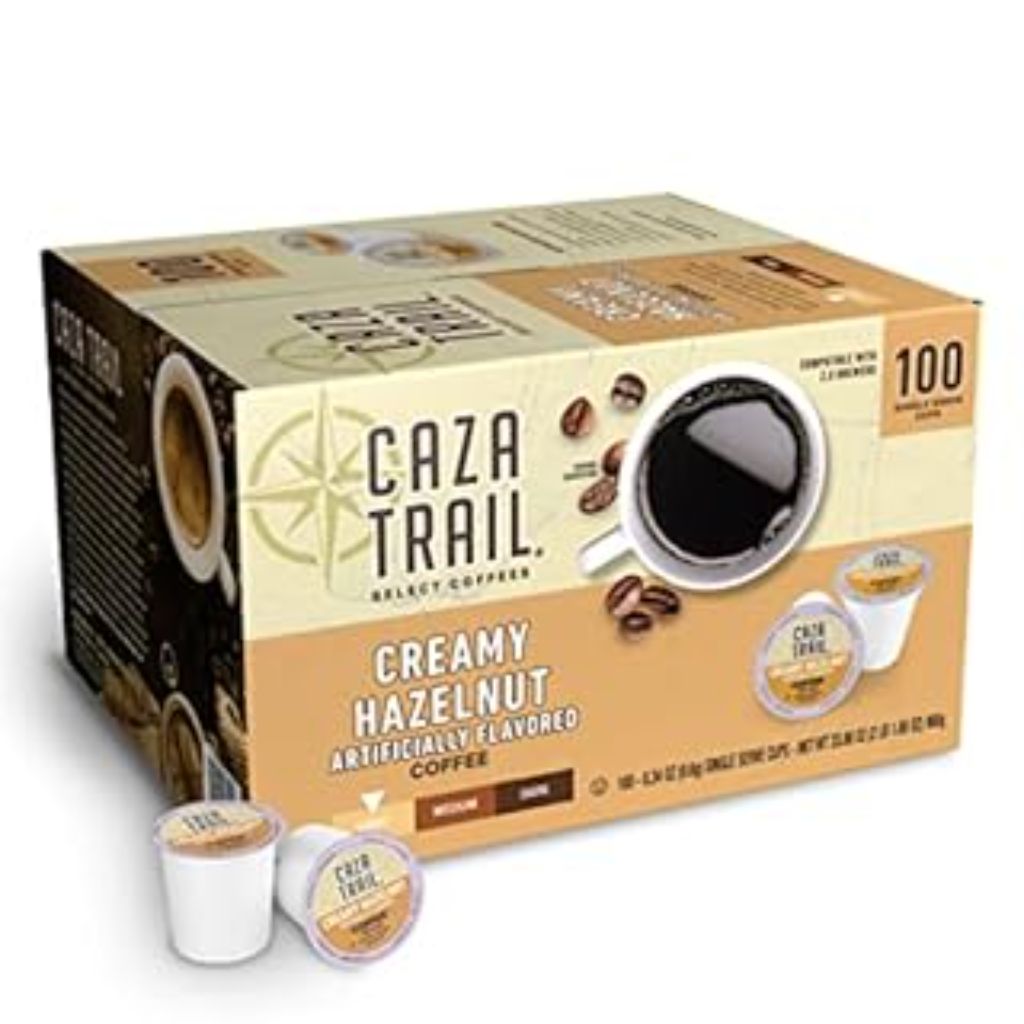 Caza Trail Coffee  Creamy Hazelnut  100 Single Serve Cups