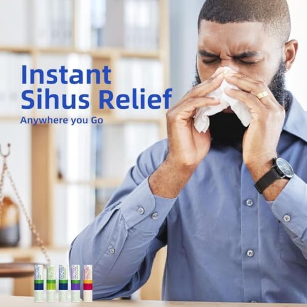 Herb Island 2-in-1 Nasal Stick Inhaler (On-The-Go) - 5 Flavor Pack Combo