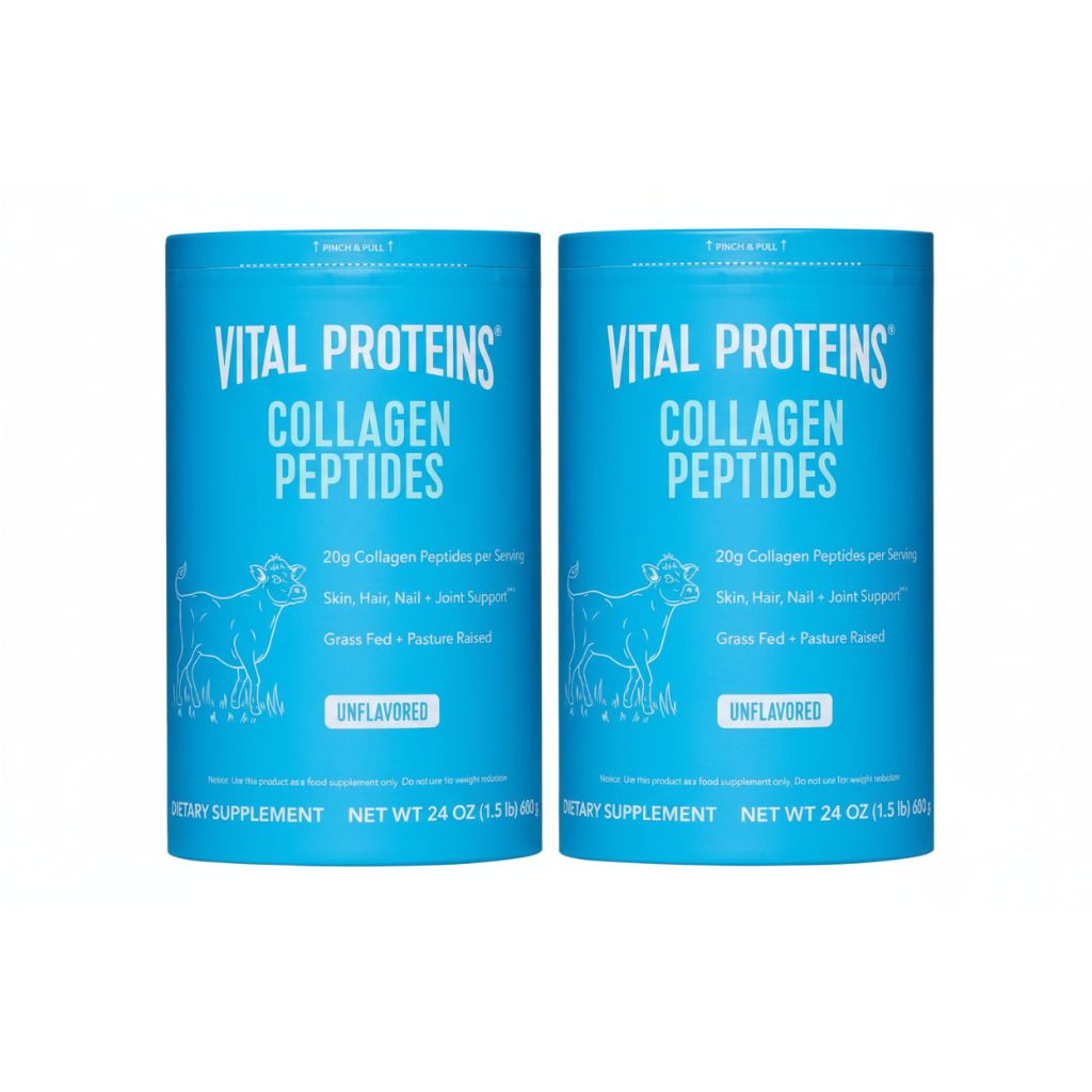 Vital Proteins Collagen Peptides Powder, Unflavored - 24oz (2 Pack)