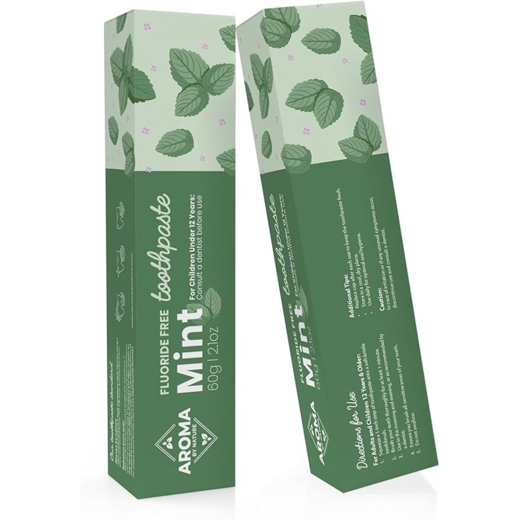 Aroma Premium Fluoride-Free Toothpaste - Mint, 2.1oz