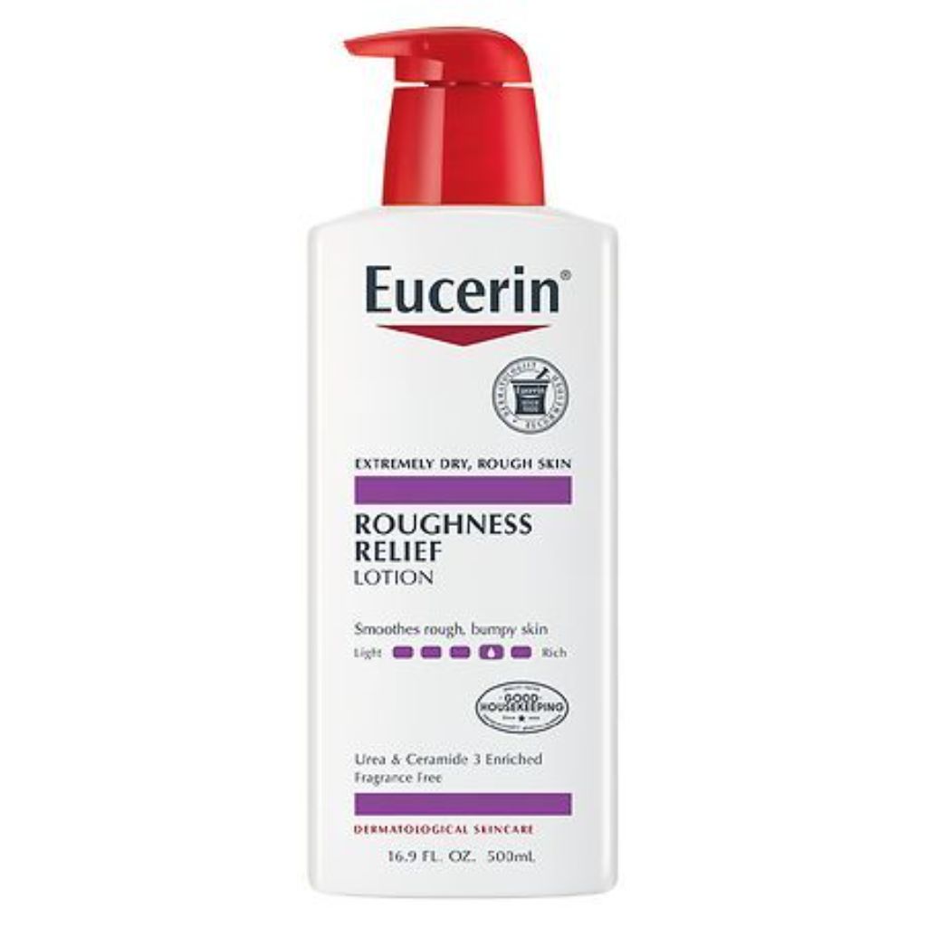 Eucerin Roughness Relief Body Lotion for Rough & Bumpy Skin with Urea  Fragrance Free  16.9 fl oz