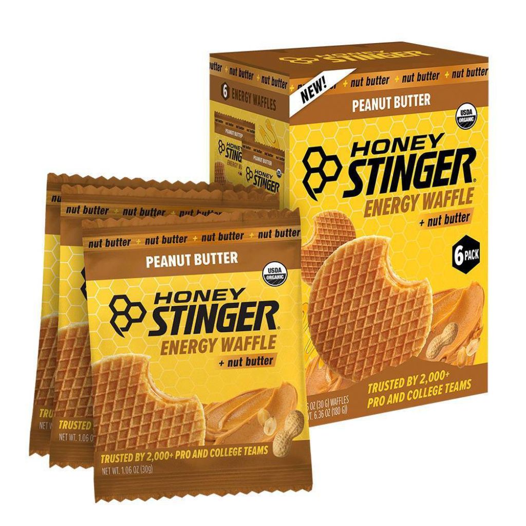 Honey Stinger Organic Energy Waffle, Peanut Butter - 6 Pack
