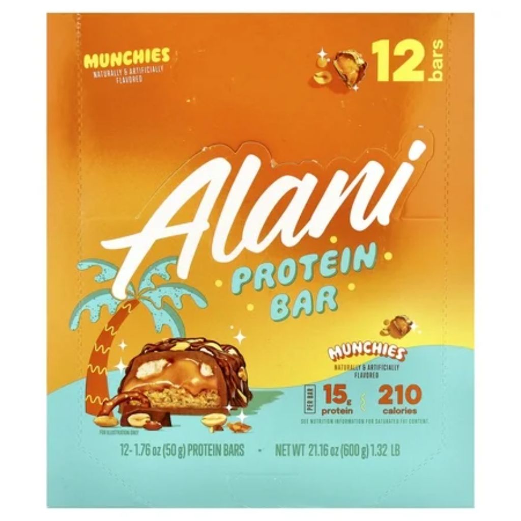 Alani Nu Protein Bars - Munchies, 12 bars (1.76oz ea.)