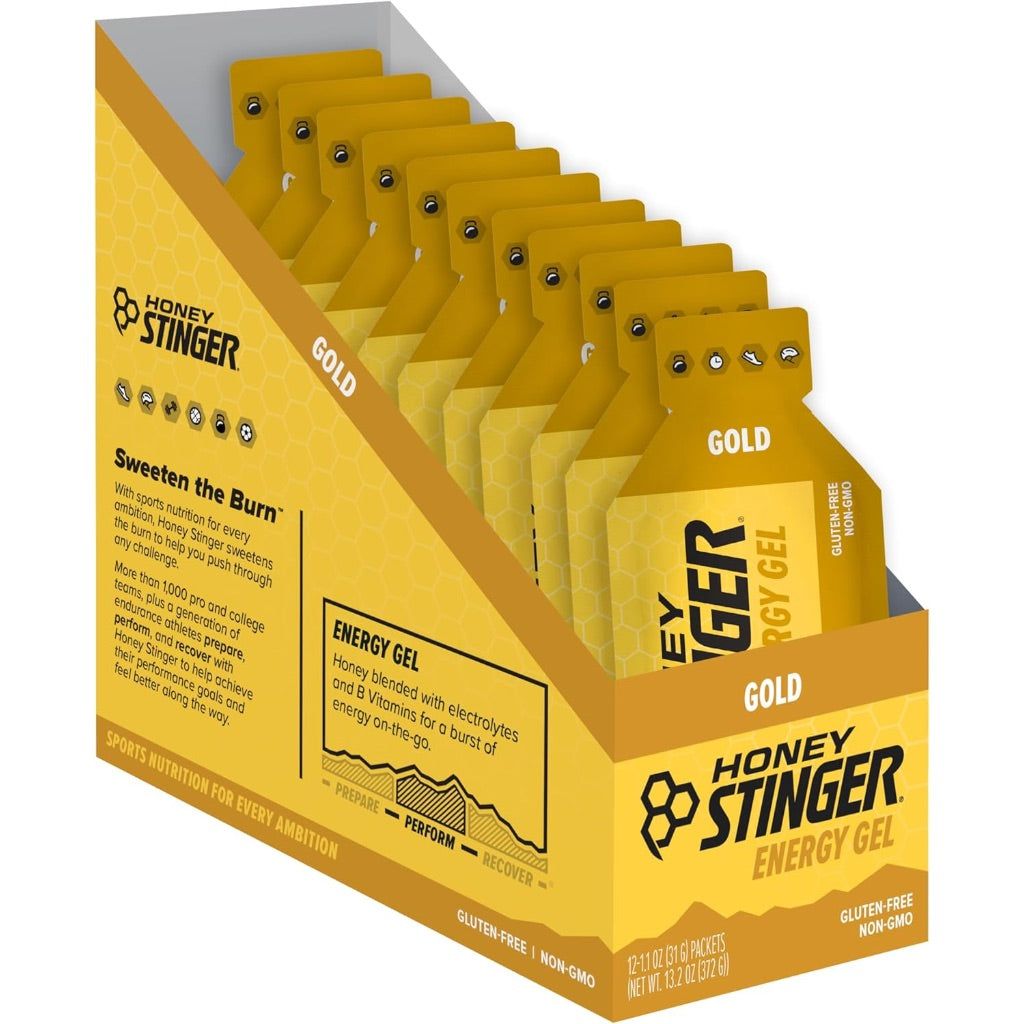 Honey Stinger Energy Gels, Gold, 1.1oz - 12 Pack