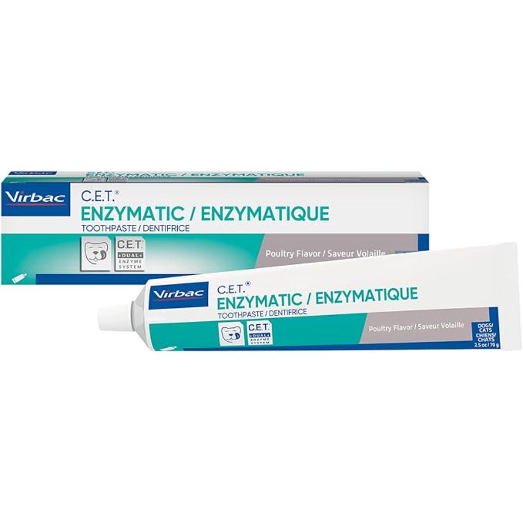 Virbac C.E.T. Enzymatic Toothpaste for Dogs - Poultry Flavor, 2.5oz.
