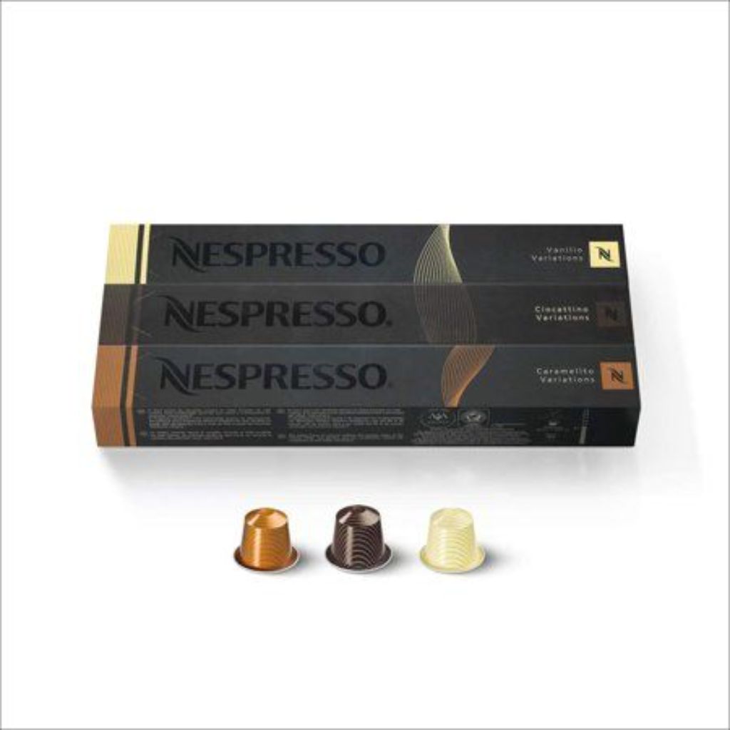 Nespresso OriginalLine Medium Roast Flavored Variety Pack Coffee Capsules, 30ct