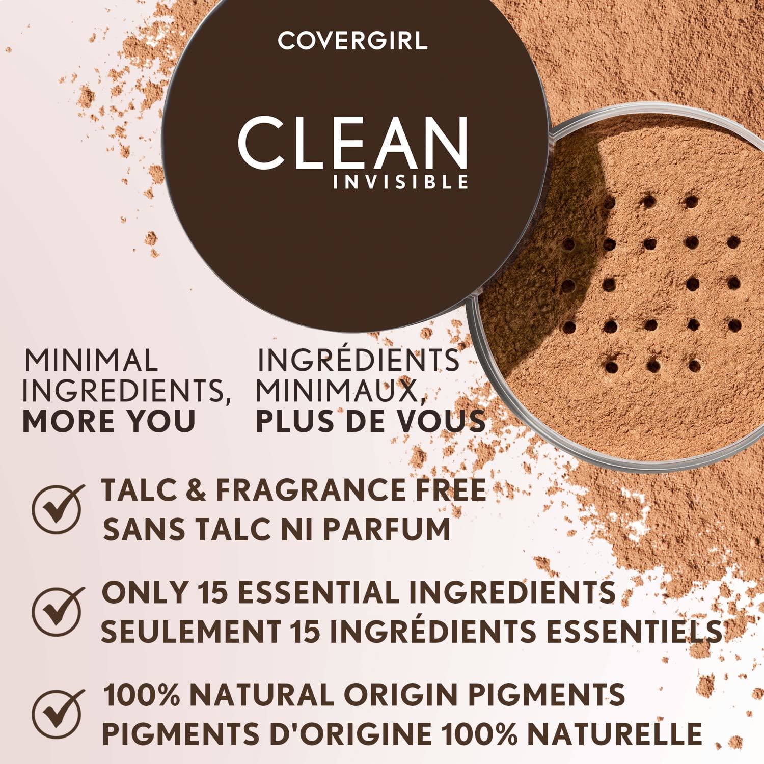 COVERGIRL Clean Invisible Loose Powder - Translucent Medium, 0.63oz