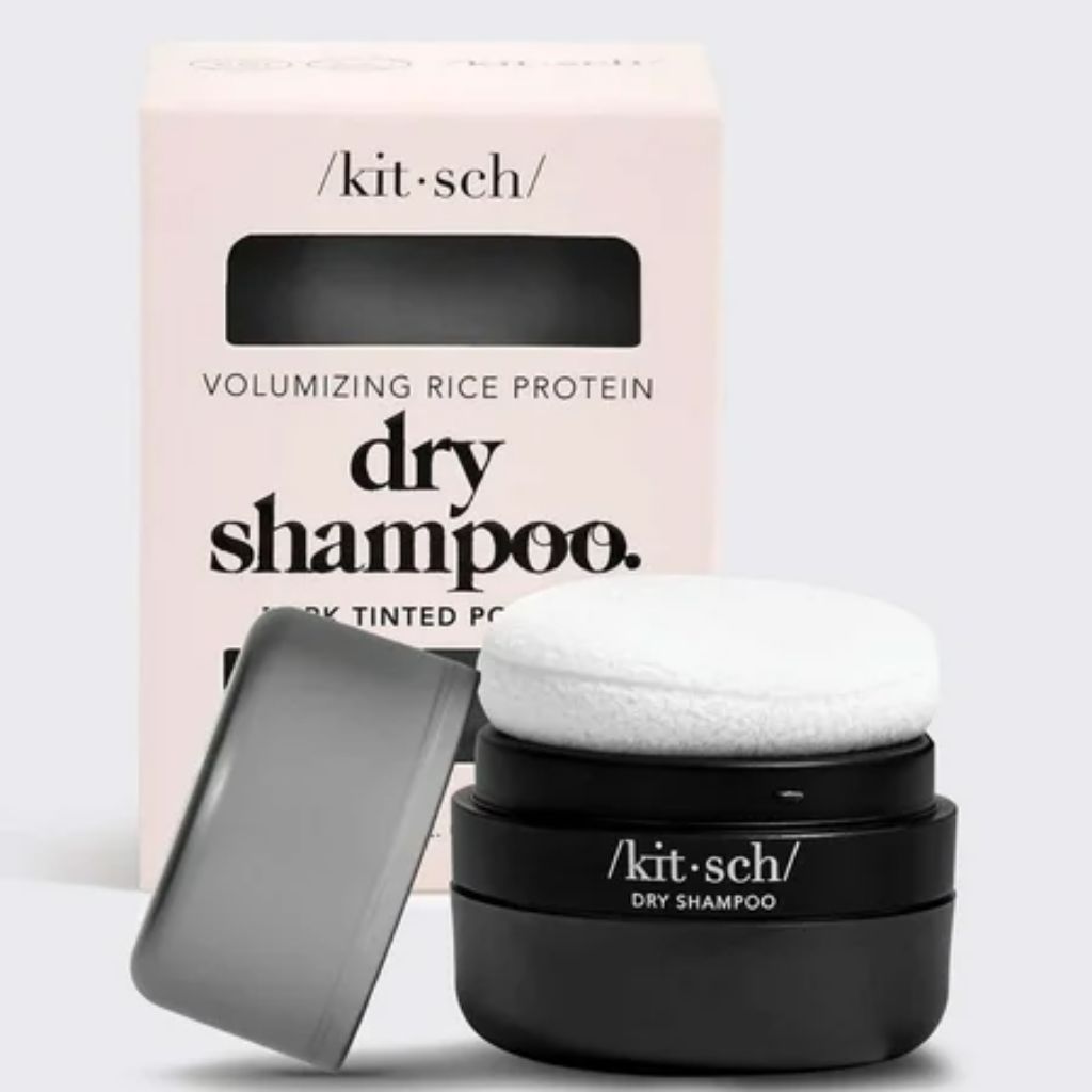 Volumizing Rice Protein Dry Shampoo Puff for Dark Hair - 0.28oz