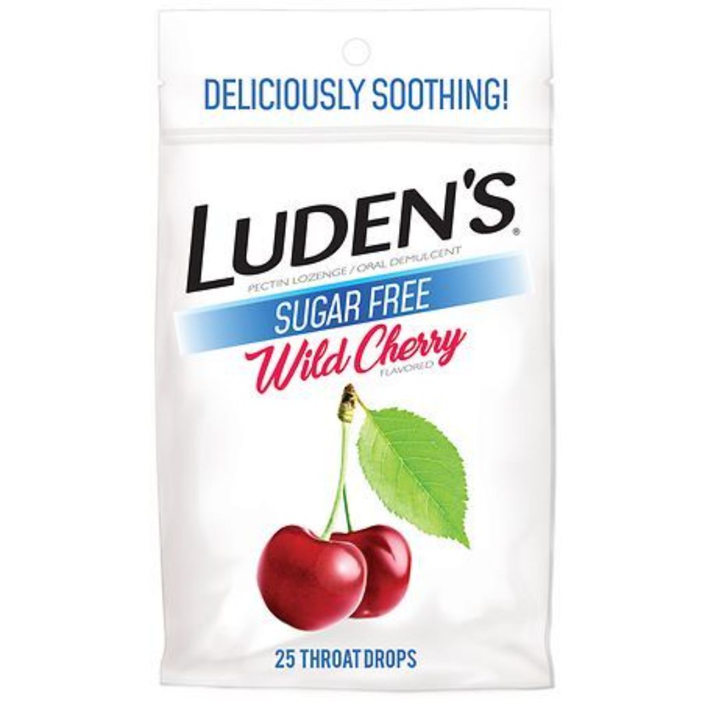Luden's Sugar Free Wild Cherry Throat Drops - 25ct.
