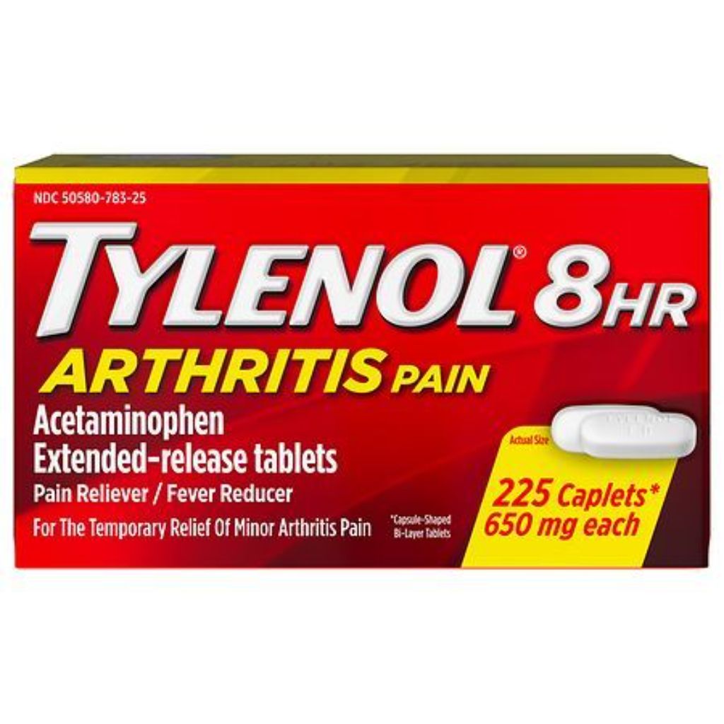 Tylenol 8 Hour Arthritis Pain Reliever Extended-Release Caplets - Acetaminophen - 225ct