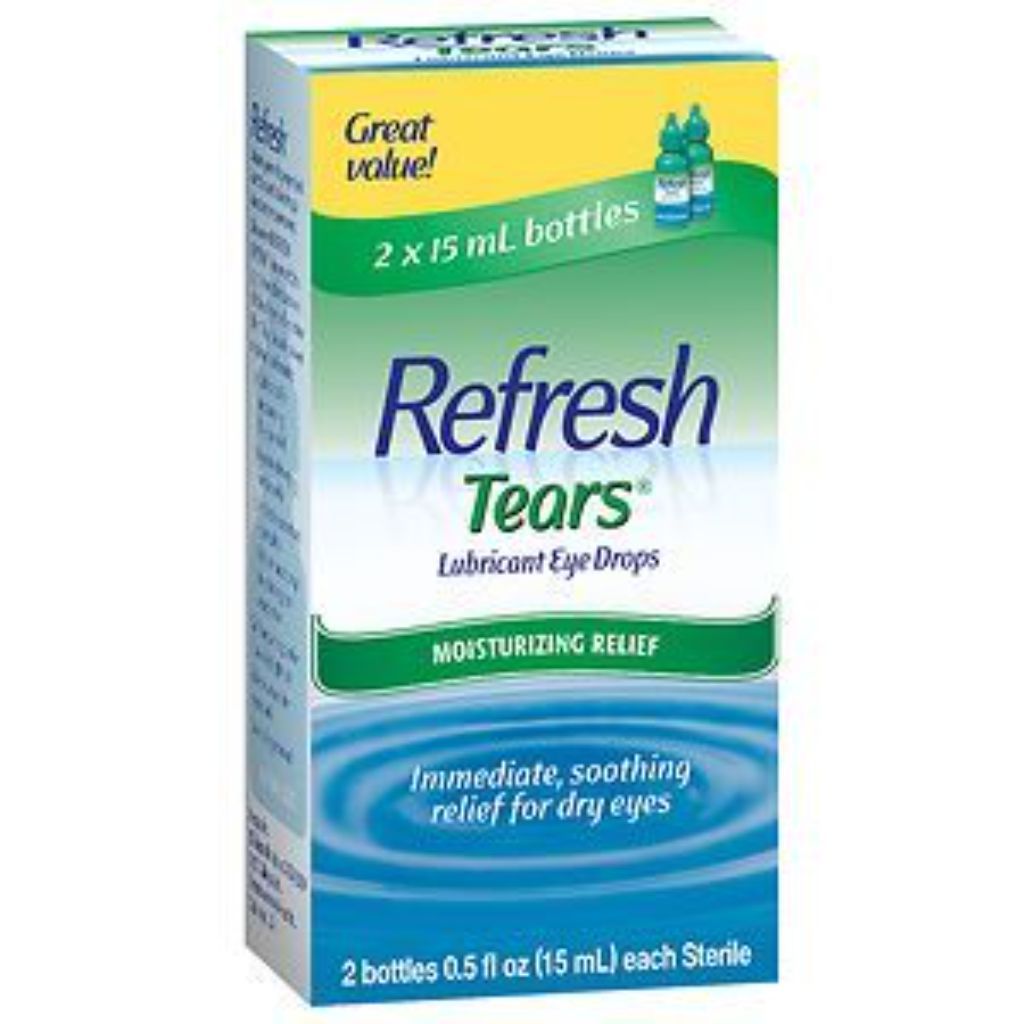 Refresh Tears Lubricant Eye Drops, Original Strength Artificial Tears - 0.5 fl. oz. (2 Pack)