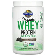 Garden of Life Organic Grass-Fed Whey Protein Powder - Chocolate Cacao, 13oz