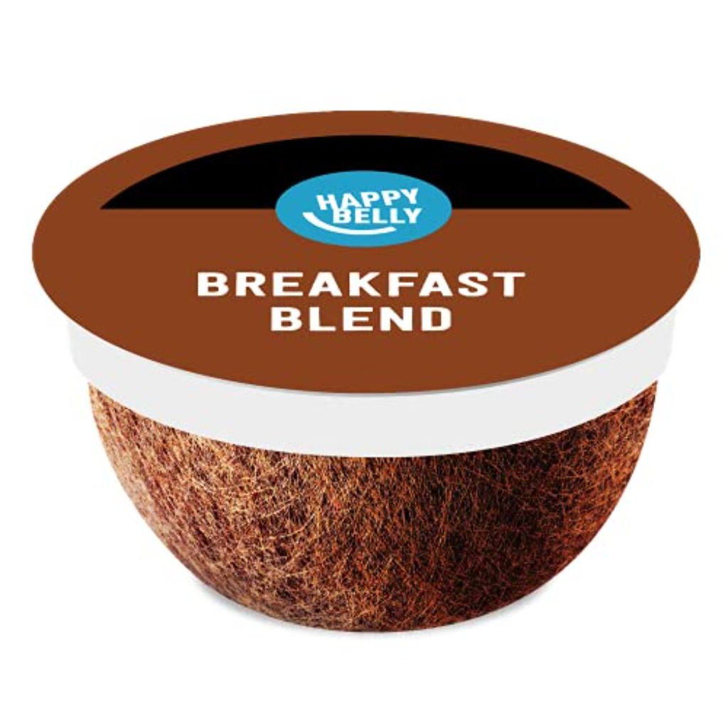 Happy Belly Breakfast Blend Compostable Keurig K-Cup Coffee Pods, 96ct.