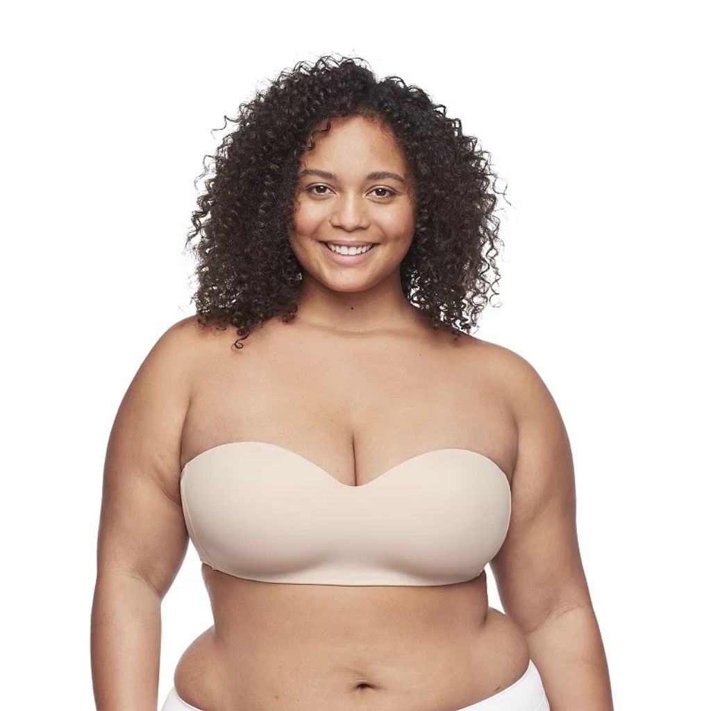 Warner's Women's Easy Does It Wire-Free Strapless Bra - Nude, Medium
