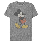 Men's Disney Mickey Mouse Muted Colors Classic Pose Giant Graphic T-Shirt - Gray, 3XL