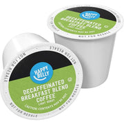 Amazon Brand - Happy Belly Decaf Light Roast Coffee Pods, Breakfast Blend, Compatible with Keurig 2.0 K-Cup Brewers, 100 Count
