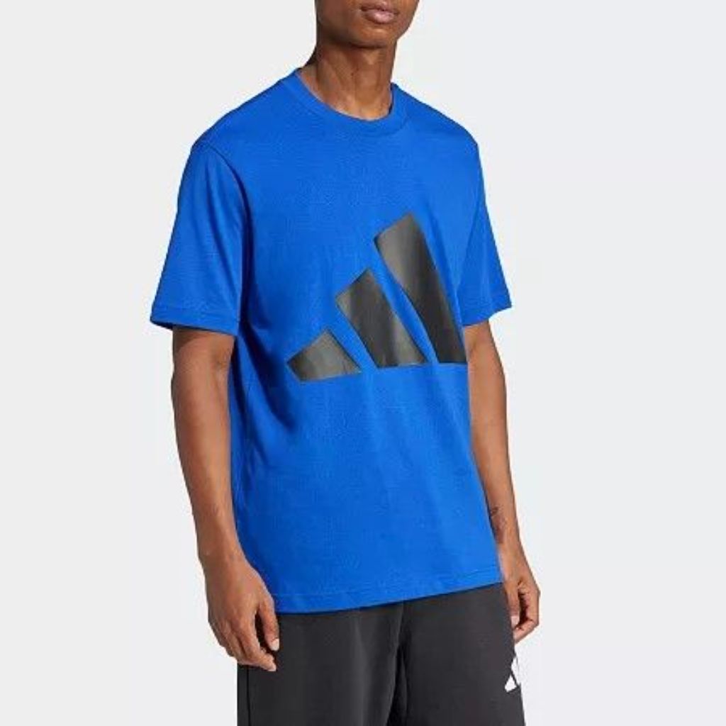 adidas Men's Crew Neck Short Sleeve T-Shirt - Blue, Medium Tall