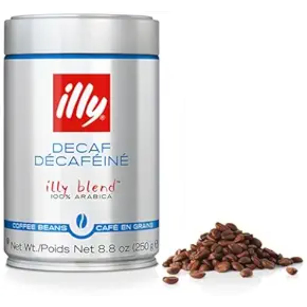 Illy Decaf Whole Bean Coffee, Classic Medium Roast Gourmet Blend, 100% Arabica Coffee, 8.8 Ounce (Pack of 1)