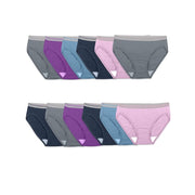 Fruit of the Loom Women's Heather Bikini Panties - Size 9 (12 Pair)