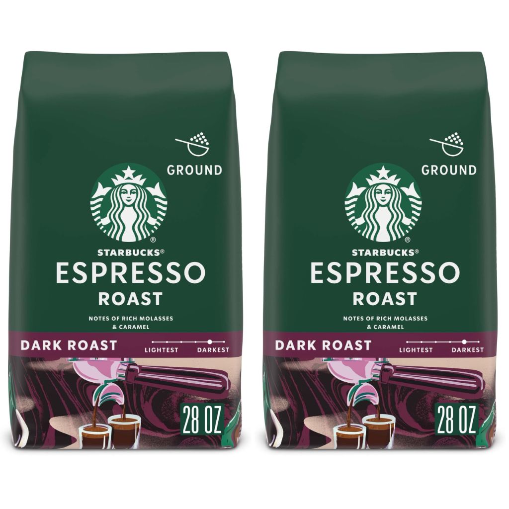 Starbucks Espresso Roast Ground Coffee - 28oz (2 Pack)