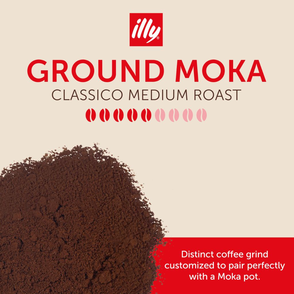 illy Classico Medium Roast Ground Moka Coffee - 8.8oz (6 Pack)