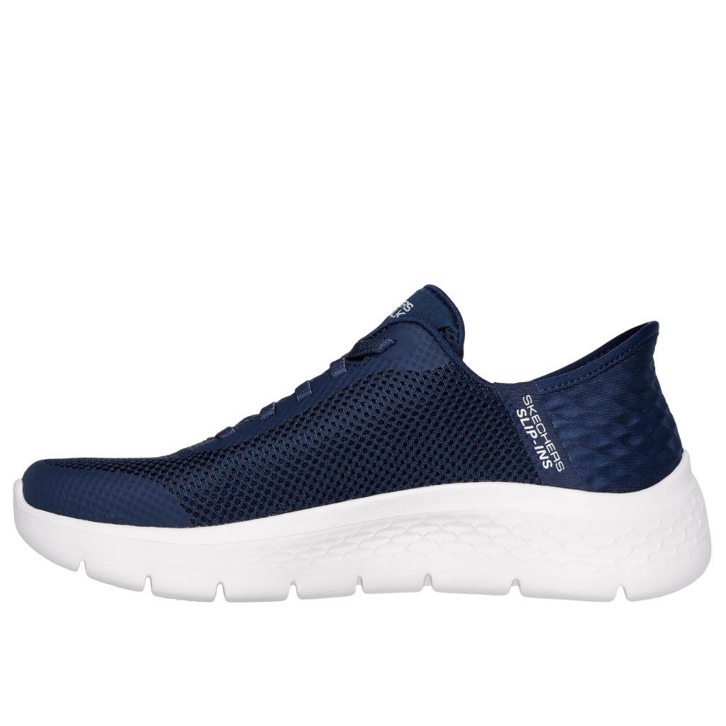 Skechers Women's Go Walk Flex Hands Free Slip-In Sneakrs - Navy/White, Size 10