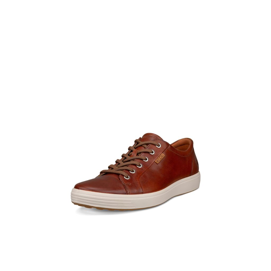 ECCO Men's Soft 7 Casual Sneaker - Cognac, Size 9-9.5