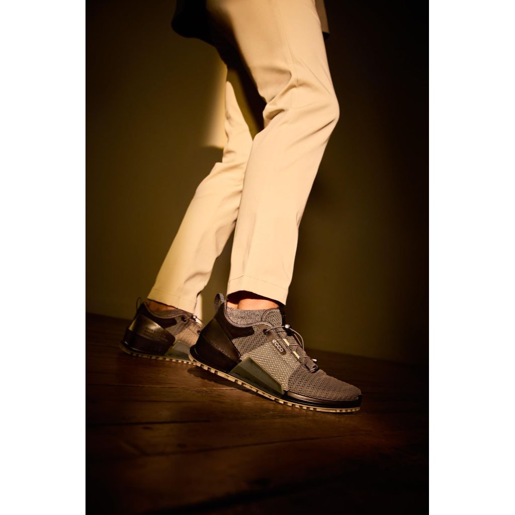 ECCO Men's Biom 2.0 Breathru Sneakers - Magnet/Black/Vetiver, Size 10-10.5