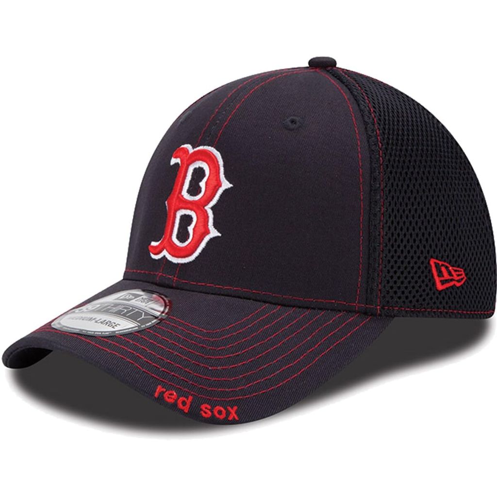 New Era MLB Boston Red Sox Strech Fit Flex Baseball Cap - Navy, Size S/M