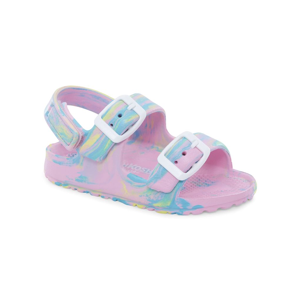 OshKosh B'Gosh Girl's Rivar Fashion Sandals - Rainbow, Size 12 Toddler