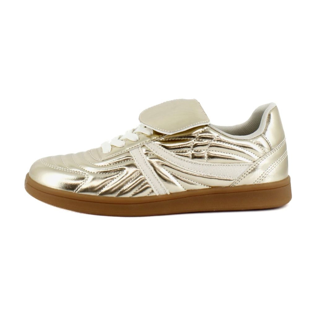 Steve Madden Women's Madrid Sneaker - Gold, Size 8