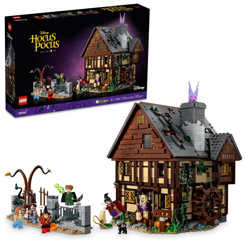 LEGO Ideas Hocus Pocus The Sanderson Sister's Cottage Building Set 21341