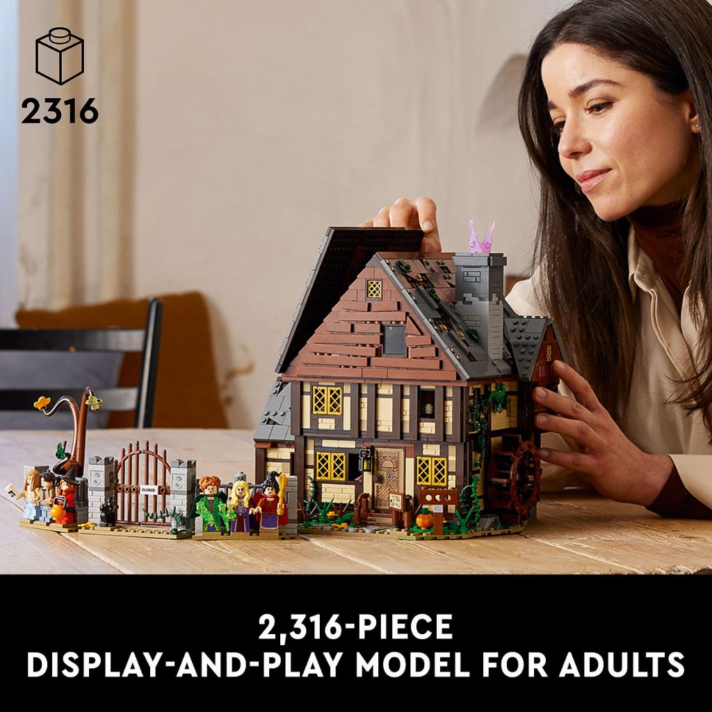 LEGO Ideas Hocus Pocus The Sanderson Sister's Cottage Building Set 21341