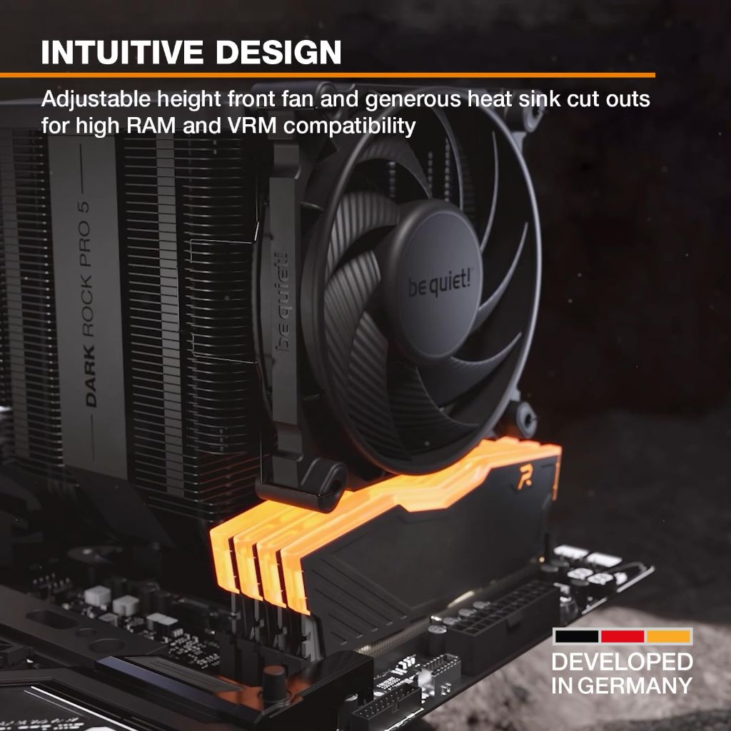 Be quiet! Dark Rock Pro 5 Quiet Cooling CPU Cooler - Black (BK036)