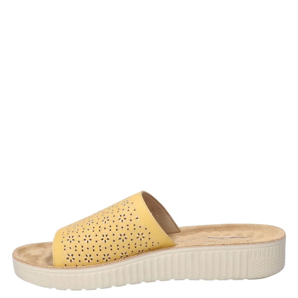 Comfort Wave Women's Ivey Slide Sandals - Yellow, Size 9.5W
