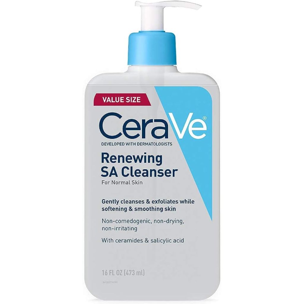 CeraVe Renewing Salicylic Acid Cleanser With Hyaluronic Acid, Niacinamide, & Ceramides - 16 fl. oz.