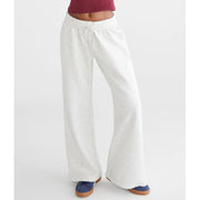 Aeropostale Women's Wide Leg Sweatpants - Lightest Heather Gray, Small